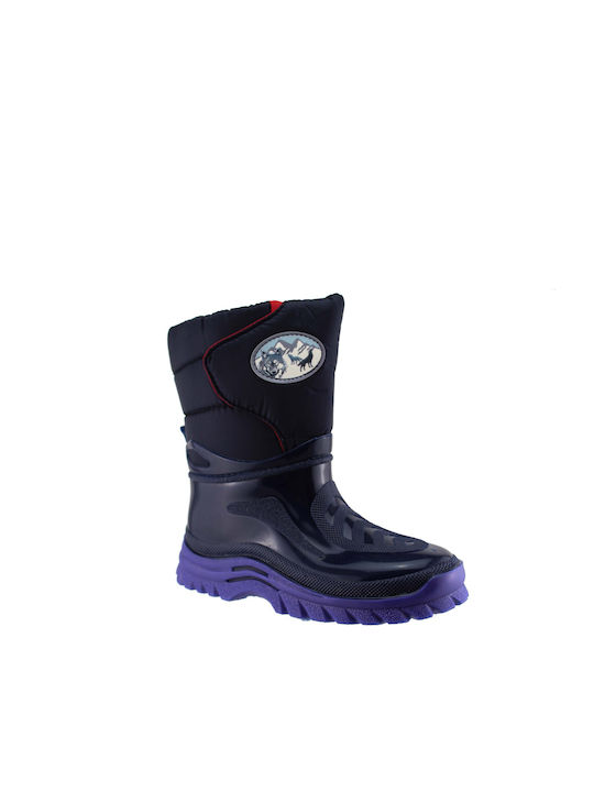 Adam's Shoes Kids Wellies Apres Ski Blue