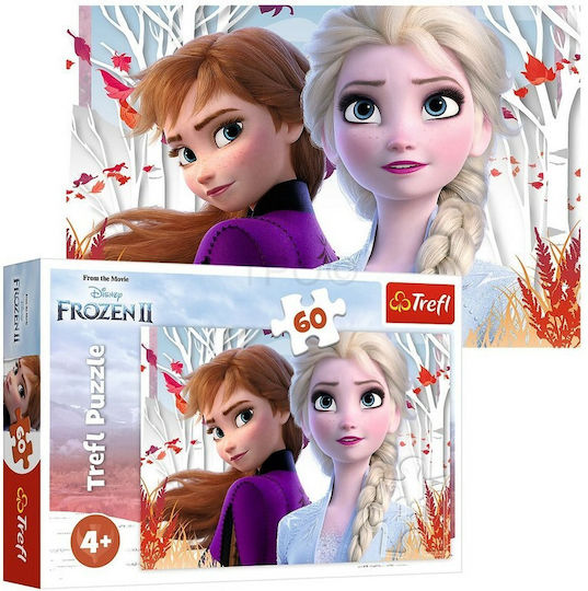 Παιδικό Puzzle The Enchanted World Of Anna And Elsa για 4+ Ετών 60pcs Trefl