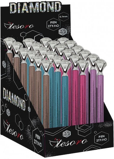 Tesoro Pen Ballpoint Diamond (Μiscellaneous Colours)