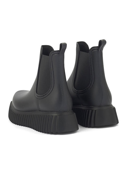 Women's Short Wellies Black
