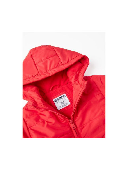 Zippy Kinderjacke Kurz mit Futter & Kapuze Rot