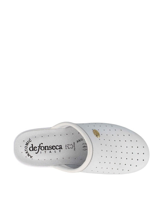 De Fonseca DOCC P W37bx Femei Din piele Anatomici Sabot Albe