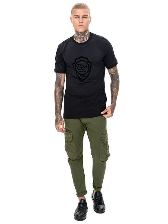 60 Matteo Trousers Cargo Elastic in Loose Fit Khaki