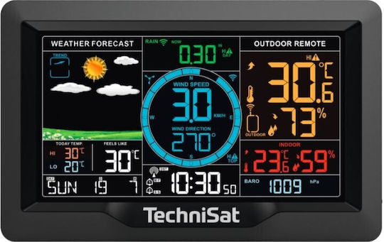 Technisat Imeteo X6 76-4924-00 Drahtlos Wetterstation Digital Schwarz