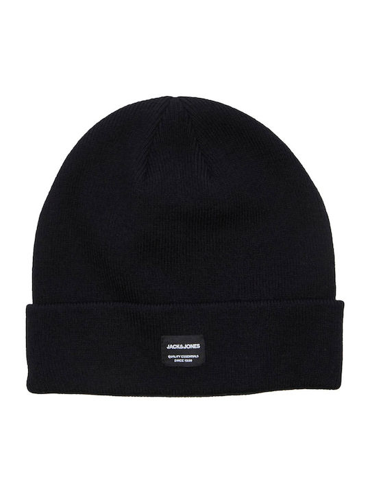 Set with Beanie Knitted in Black color