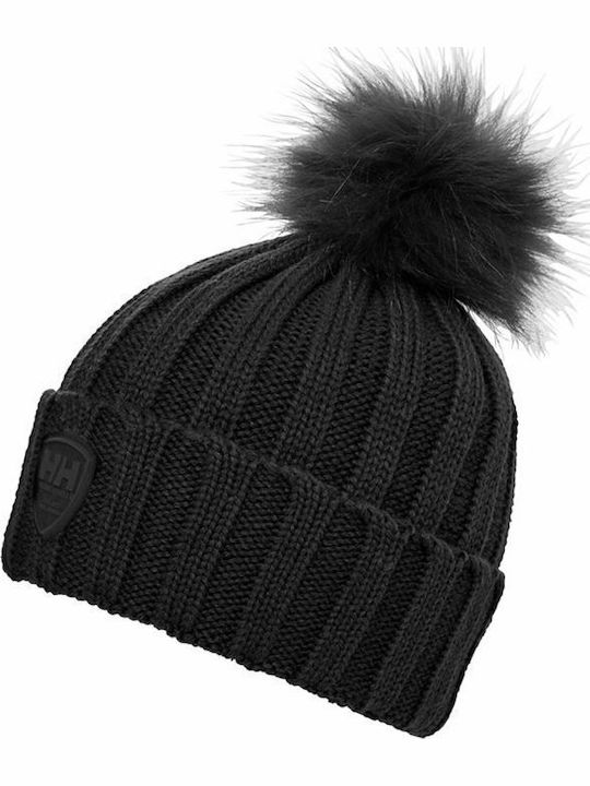 Limelight Γυναικείος Pom Pom Beanie Σκούφος σε Μαύρο χρώμα