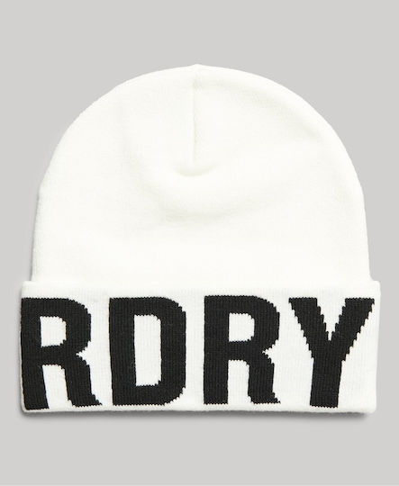 D2 Code Beanie Beanie in White color