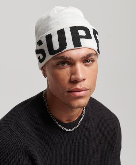D2 Code Beanie Beanie in White color