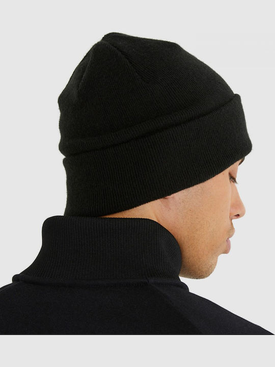 Thar Beanie Ανδρικός Σκούφος με Rib Πλέξη σε Μαύρο χρώμα