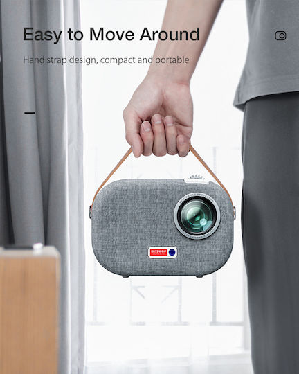 BlitzWolf V2 Mini Projector DLP Full HD Λάμπας LED με Wi-Fi και Ενσωματωμένα Ηχεία POAS794874