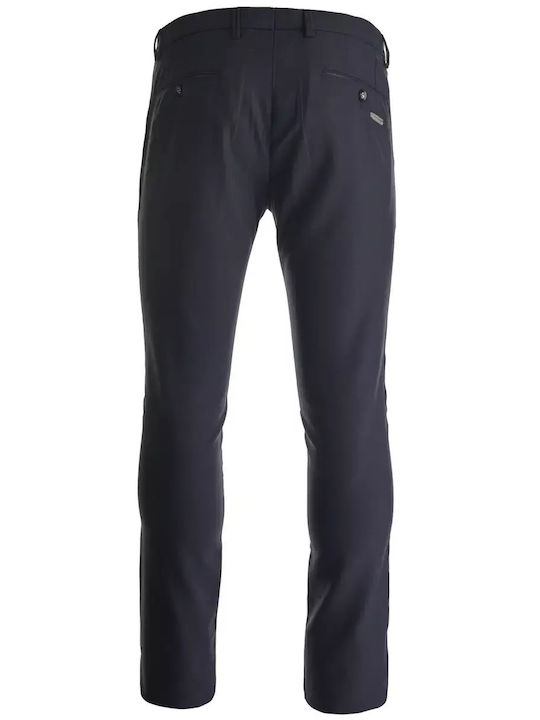 Monte Napoleone Herrenhose in Slim Passform Marineblau