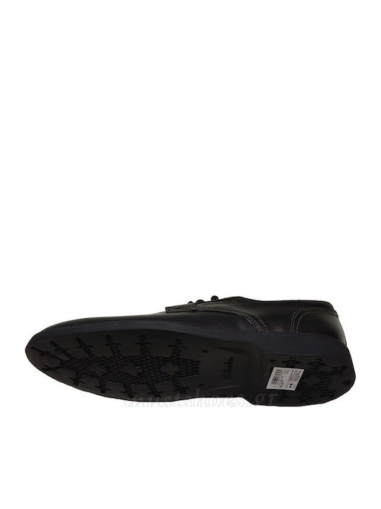Malwood Men's Leather Casual Shoes Black