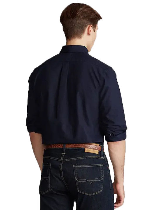 Ralph Lauren Βαμβακερό Πουκάμισο Navy Μπλε