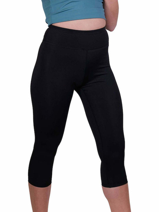 Women's Capri Training Legging High Waisted Black
