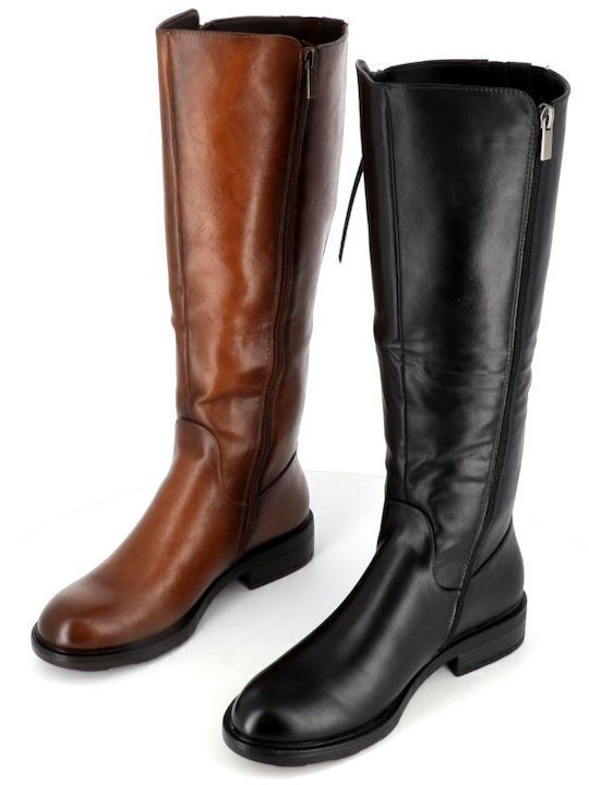 Leder Damenstiefel Braun