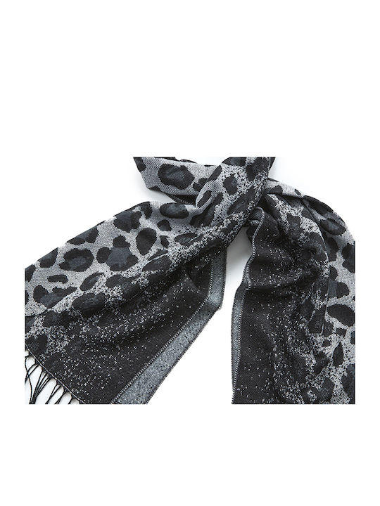 Verde Women's Wool Scarf Black