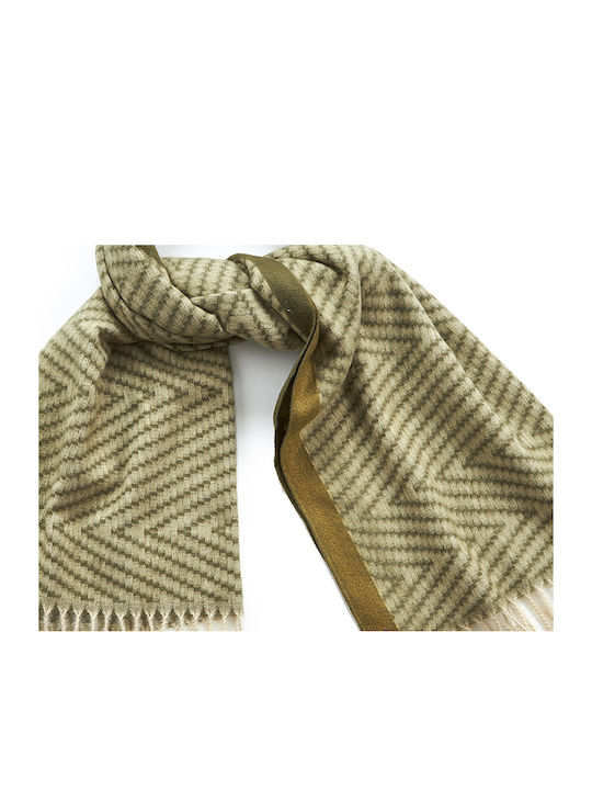 Verde 06-0980 Women's Wool Scarf Khaki