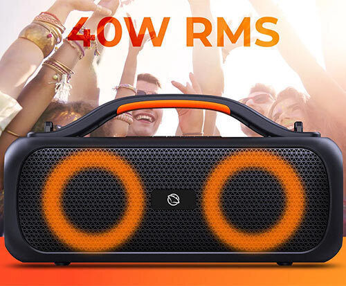Manta Ηχείο Bluetooth 40W με Ραδιόφωνο και Διάρκεια Μπαταρίας έως 5 ώρες Μαύρο SPK216
