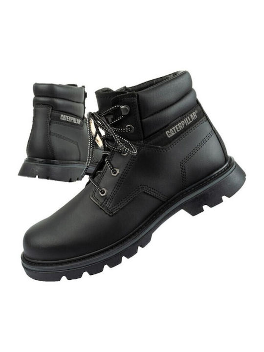Quadrate Leather Black Men's Boots