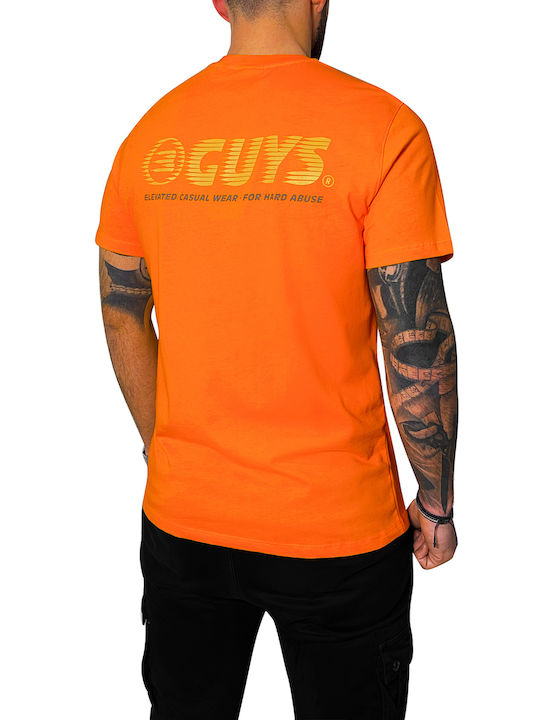 3Guys Speed Men's Athletic T-shirt Short Sleeve Orange