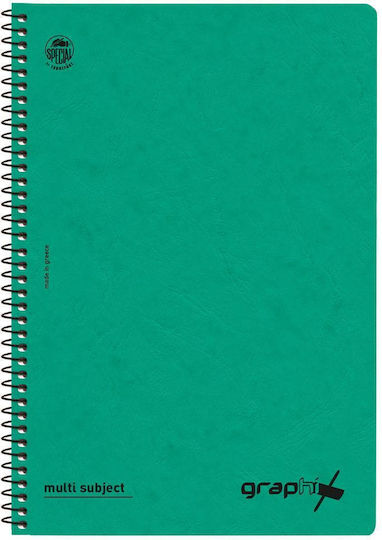 Typotrust Spiral Notebooks Ruled A4 90 Sheets 3 Subjects Special Graphix 6pcs (Μiscellaneous colours)