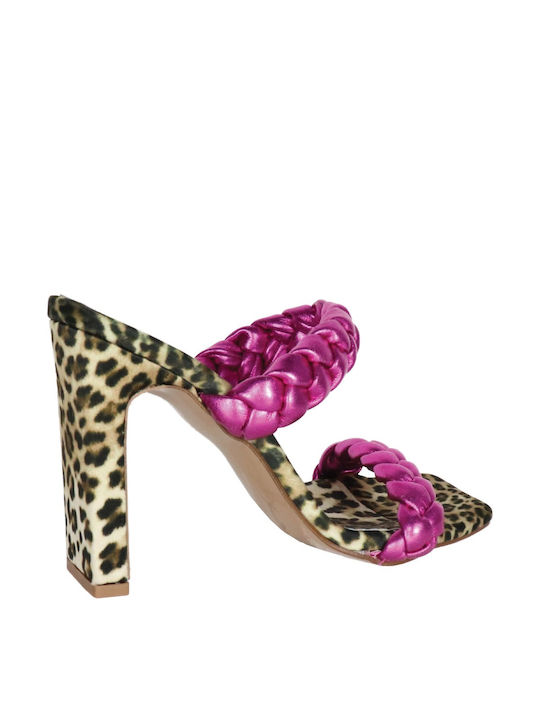 Δερμάτινα Πέδιλα Fuchsia Leopard