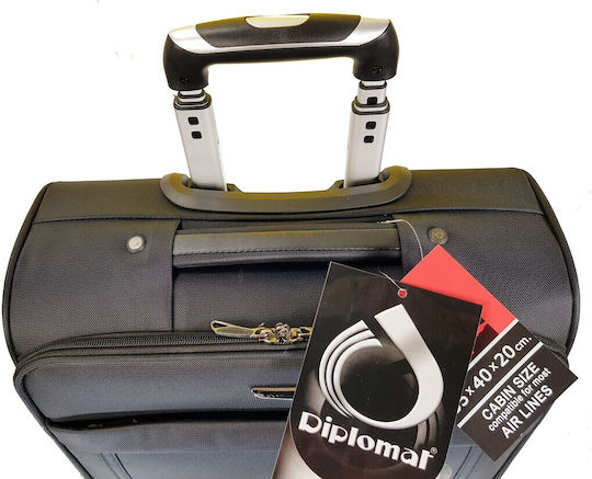 Diplomat Sack Voyage 22.5lt Black with Wheels Fabric L42xW20xH41cm