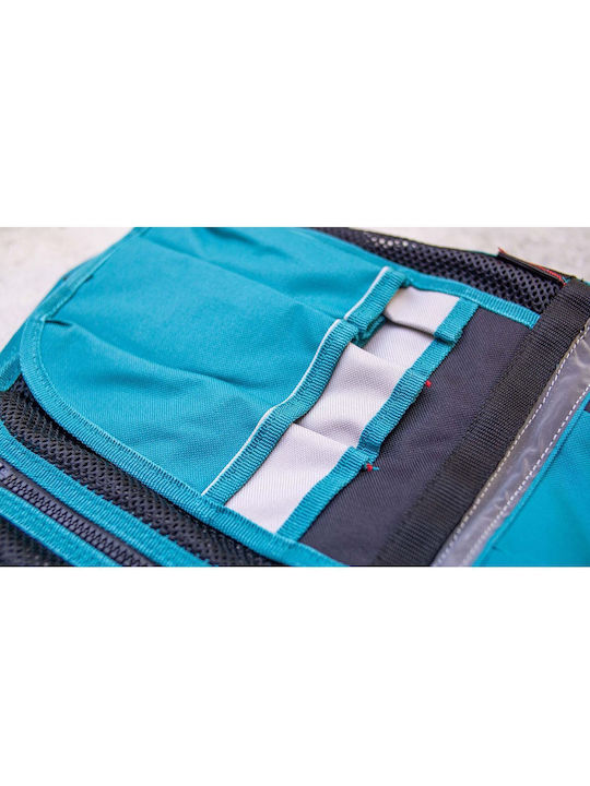 Total Waterproof Men's Safety Vest Turquoise for Tools