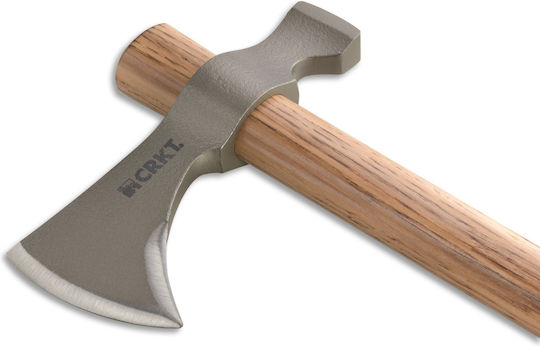 Columbia River Knives Chogan Tomahawk Axt Aufteilung Länge 48.5cm und Gewicht 947gr mit Holzgriff