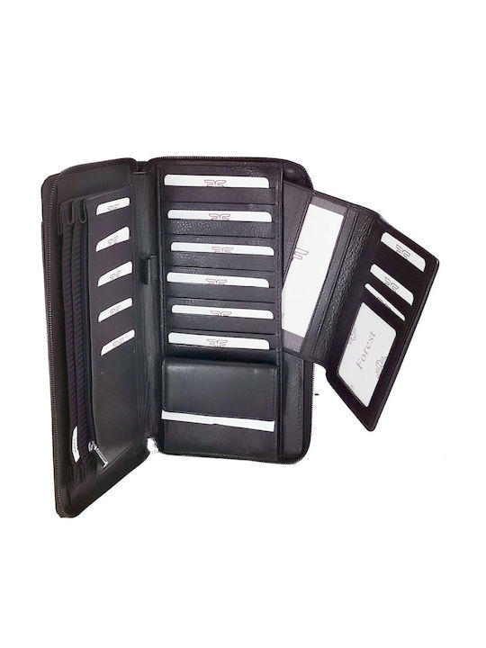Leather Men's Wallet Cards Black
