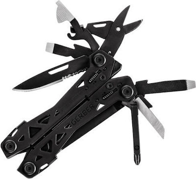 Gerber Suspension NXT Multitool Schwarz mit Klinge aus Rostfreier Stahl