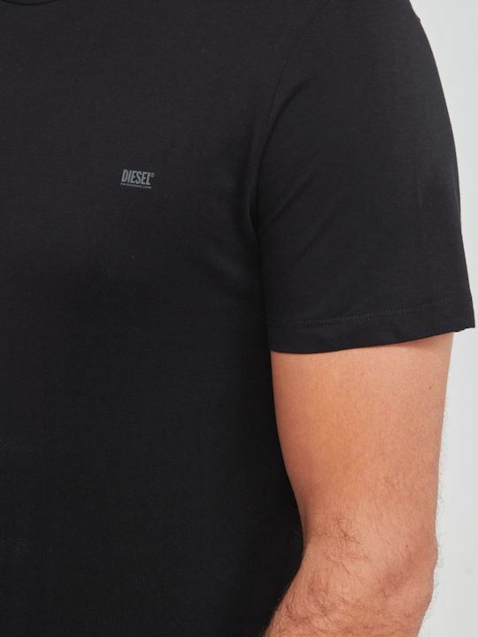Diesel Men's Undershirts Short-sleeved in Black Color 2Pack
