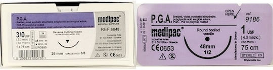 Medipac PGA 3/0 Surgical Suture 24mm