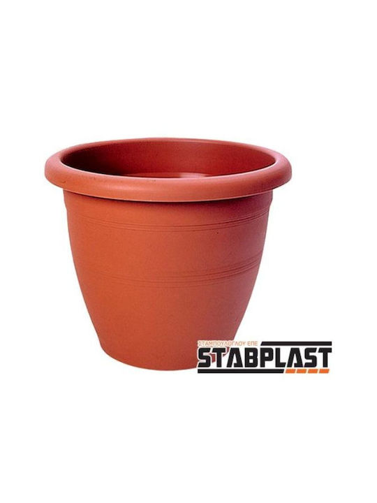Viomes Terracotta Γλάστρα Πλαστική Τερακότα 32x32x26εκ.