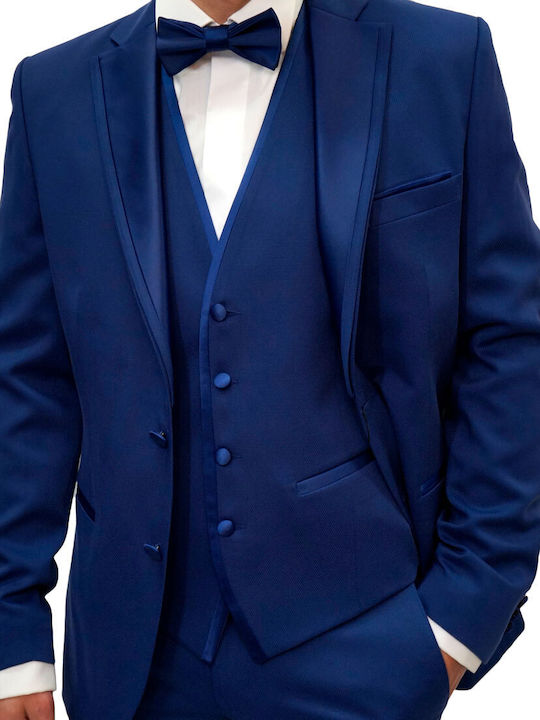 Makis Tselios Fashion Men's Suit Blue