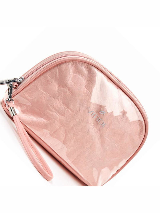 Verde Toiletry Bag in Pink color 22.5cm