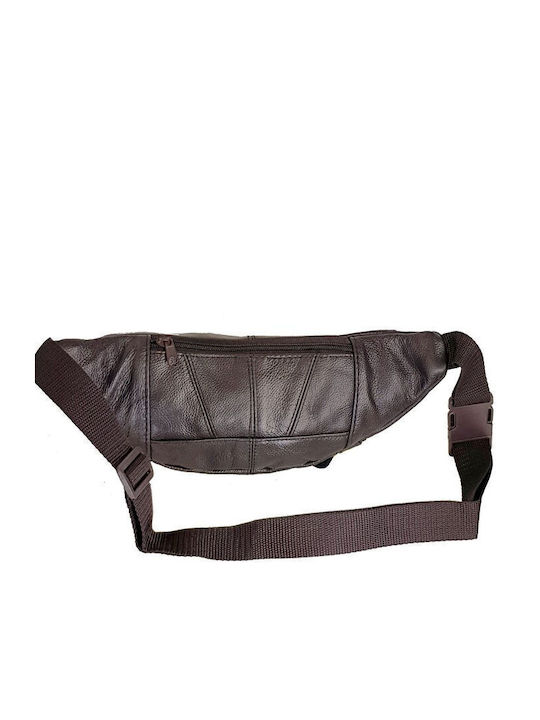 RCM 15-3497 Men's Leather Waist Bag Brown