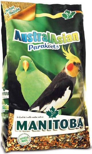 Manitoba AustralAsian Parakeets Futter für Große Papageien für mittelgroße und große Papageien 1kg