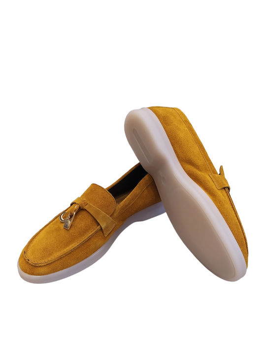 Women's Loafers in Yellow Color