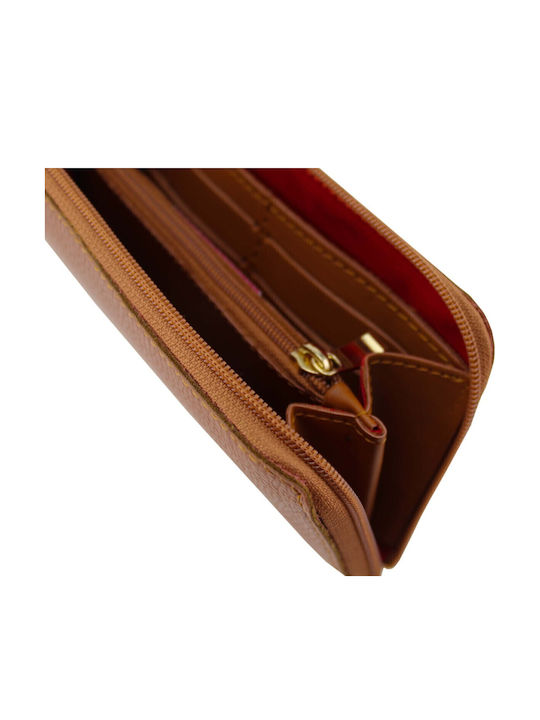 Large Women's Wallet Classic Tabac Brown