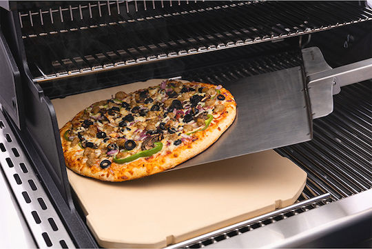 Broil King Плоча за Печене Плочи за печене на пица Двулицево с Камък Плосък Повърхност 44x33см.