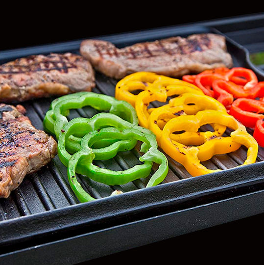 Thermogatz Baking Plate Double Sided with Cast Iron Flat & Grill Surface No 2 36x25cm