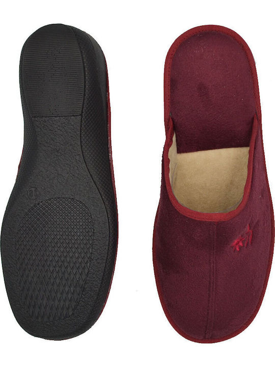Winter Women's Slippers Burgundy