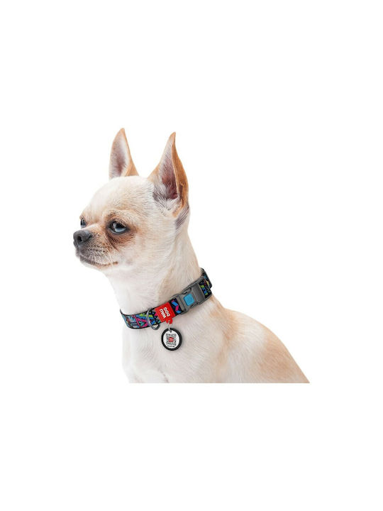 WauDog Indie Κολάρο Σκύλου με Smart ID & Πλαστικό Κούμπωμα 25mm x 31 - 49cm