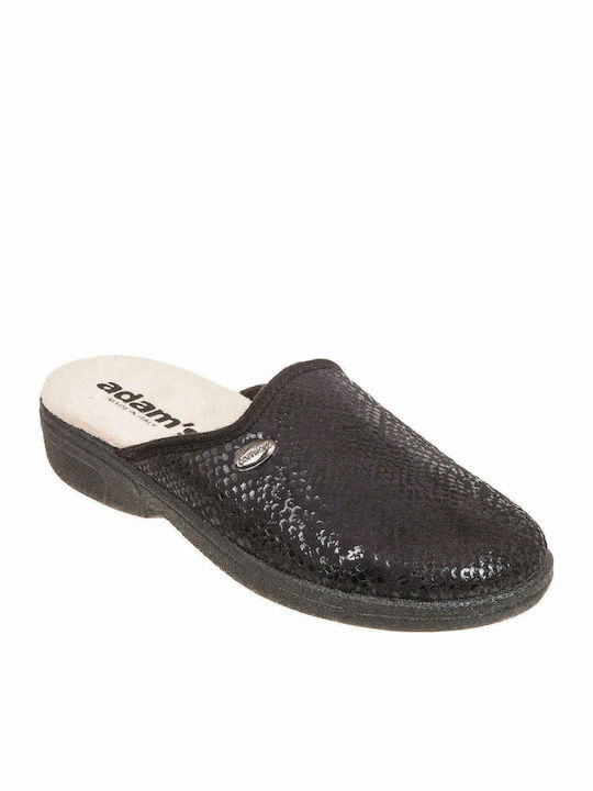 Adam's Shoes Anatomic Women's Slippers In Black Colour