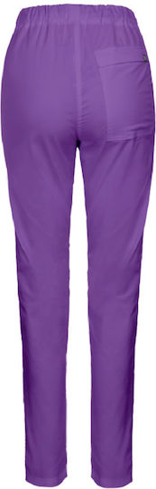 Be Unique Unisex Pantaloni medicali Violet din Bumbac și Poliester