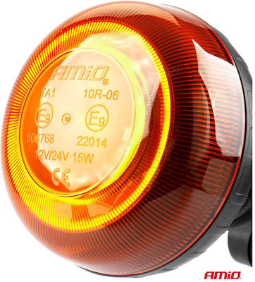 AMiO Car Beacon LED 12 / 24V Waterproof with Orange Lighting