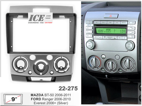 Панел на вратата 2 Din Съвместима с Екран 9" за Ford Ranger Mazda БТ-50 2007-2011