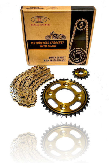Σετ Γρανάζια Αλυσίδα Hua Ding (15-37-428) για Yamaha Crypton R 115