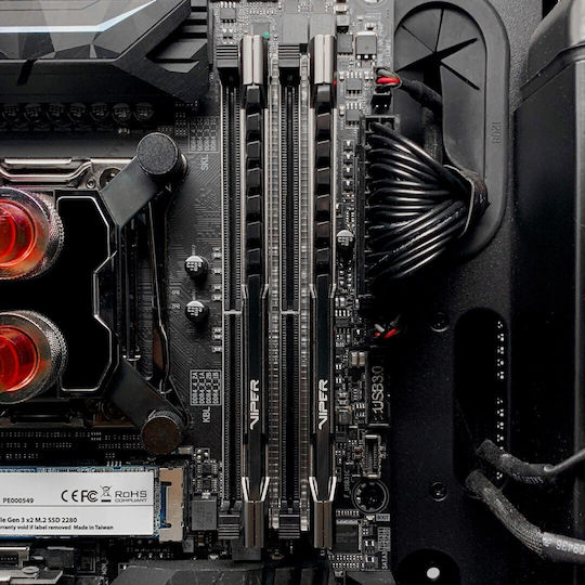 Patriot Viper Steel DDR4 με Module 1x8GB και Ταχύτητα 3600 για Desktop